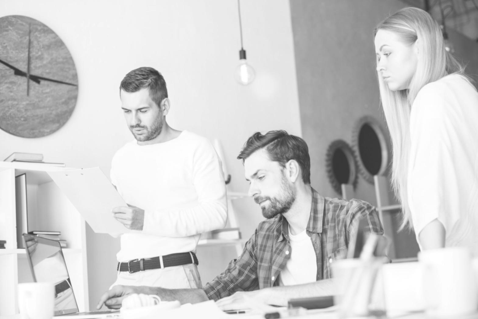 Professional financial planning workspace with documents and analysis tools
